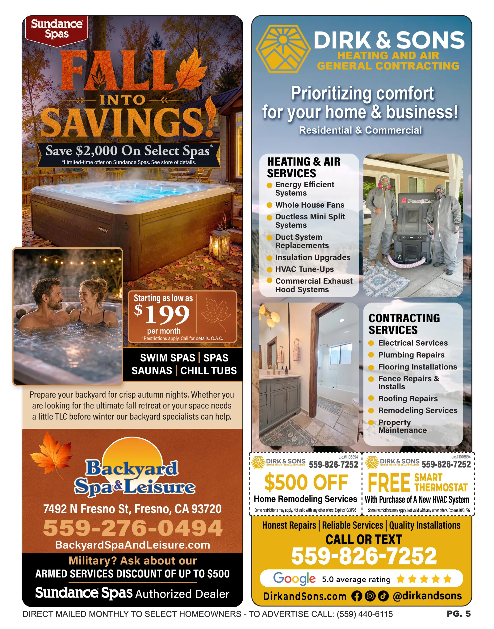 Fresno/Clovis Home Pros Magazine — Sep/Oct 2026, page 5