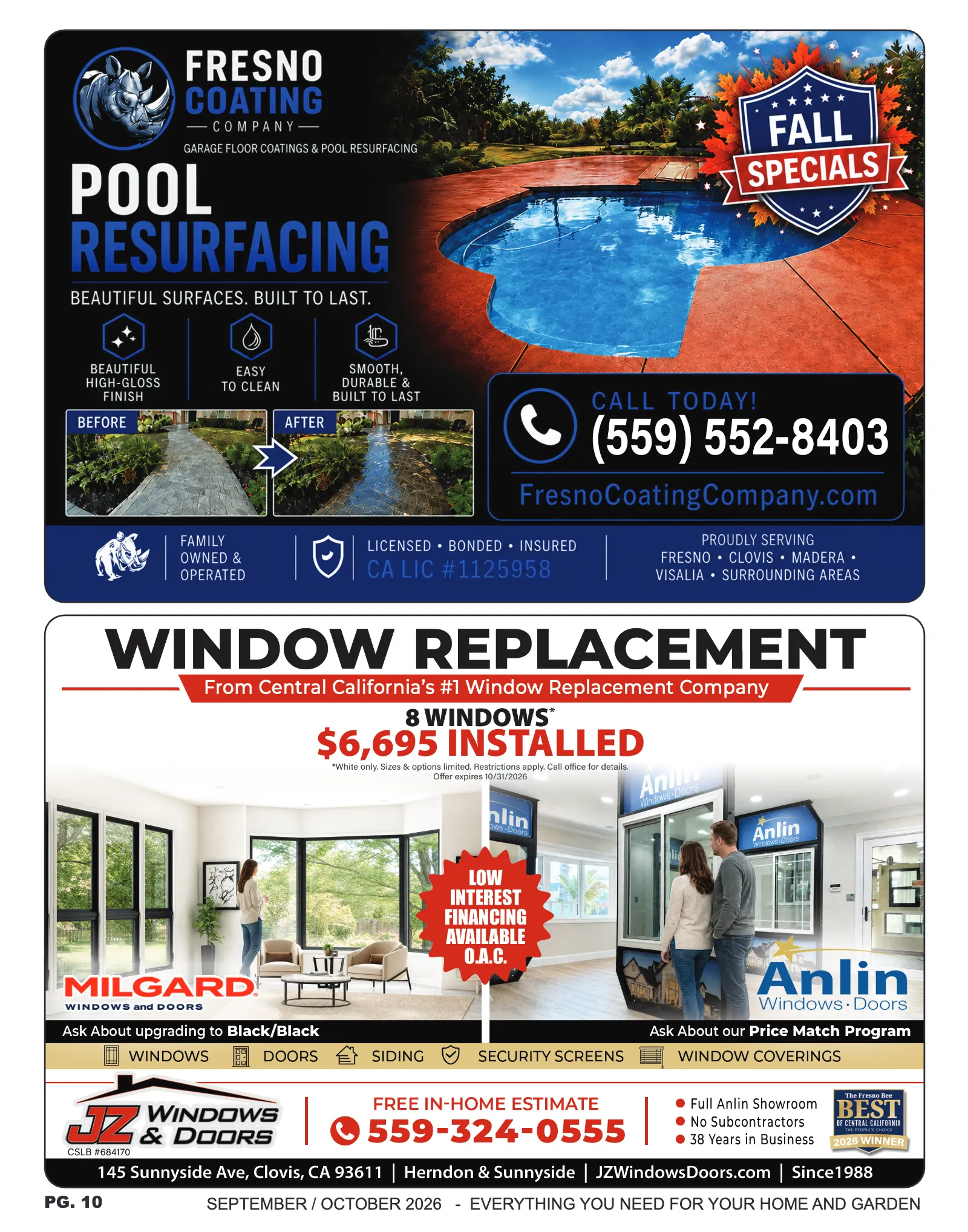 Fresno/Clovis Home Pros Magazine — Sep/Oct 2026, page 10