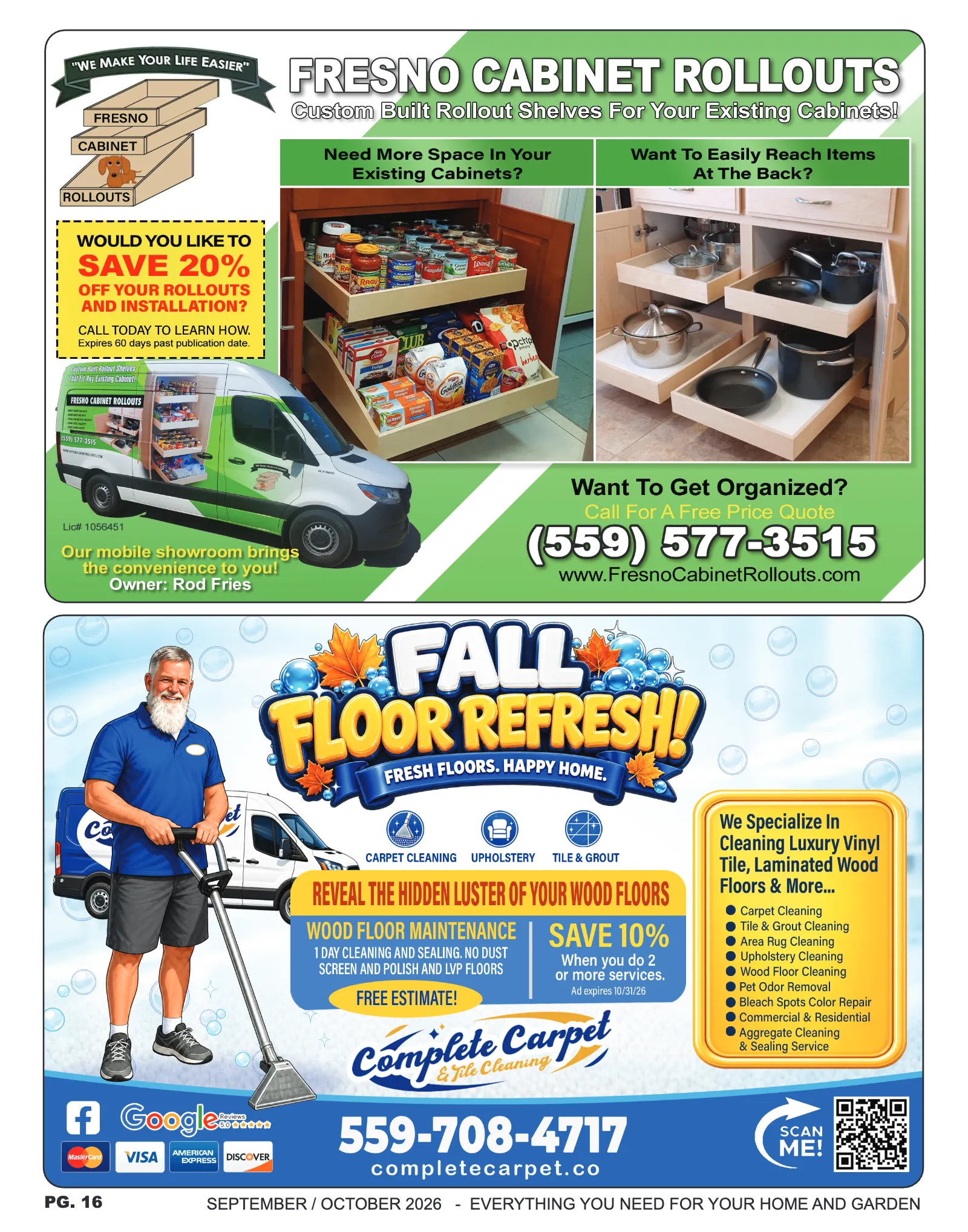 Fresno/Clovis Home Pros Magazine — Sep/Oct 2026, page 16