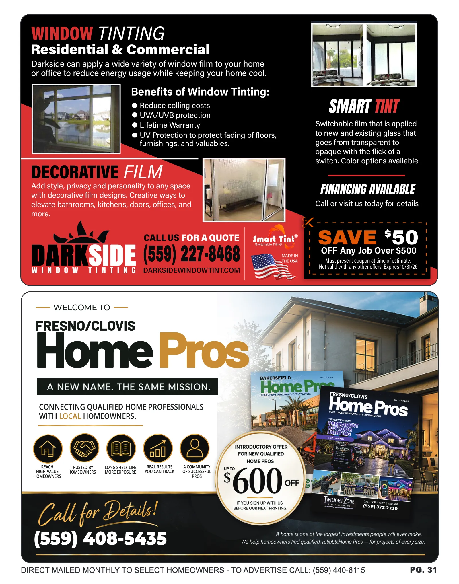Fresno/Clovis Home Pros Magazine — Sep/Oct 2026, page 31